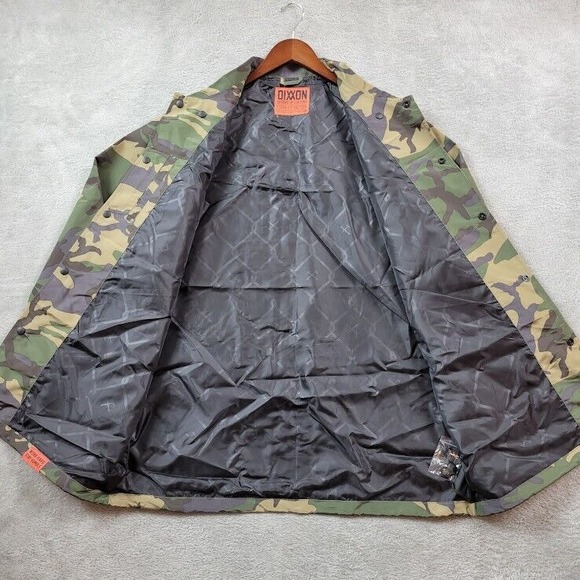Dixxon Flannel Windbreaker Jacket Mens XL Camo Ground‎ Up Customs Coach Working - Picture 3 of 11